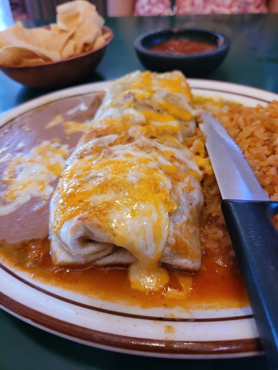Printed menu featuring Mexican breakfast and comfort food.