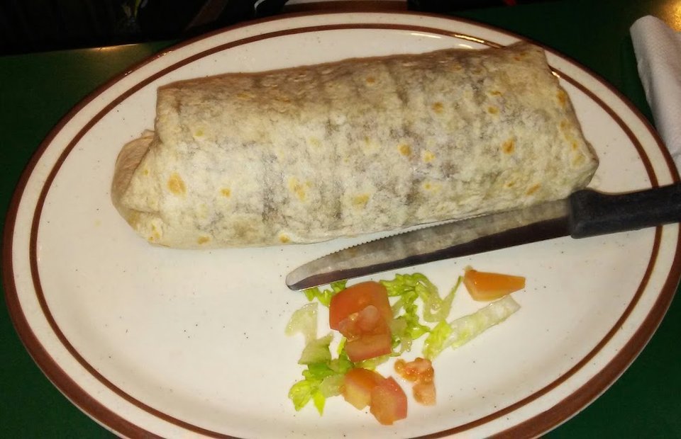 Printed menu featuring Mexican breakfast and comfort food.
